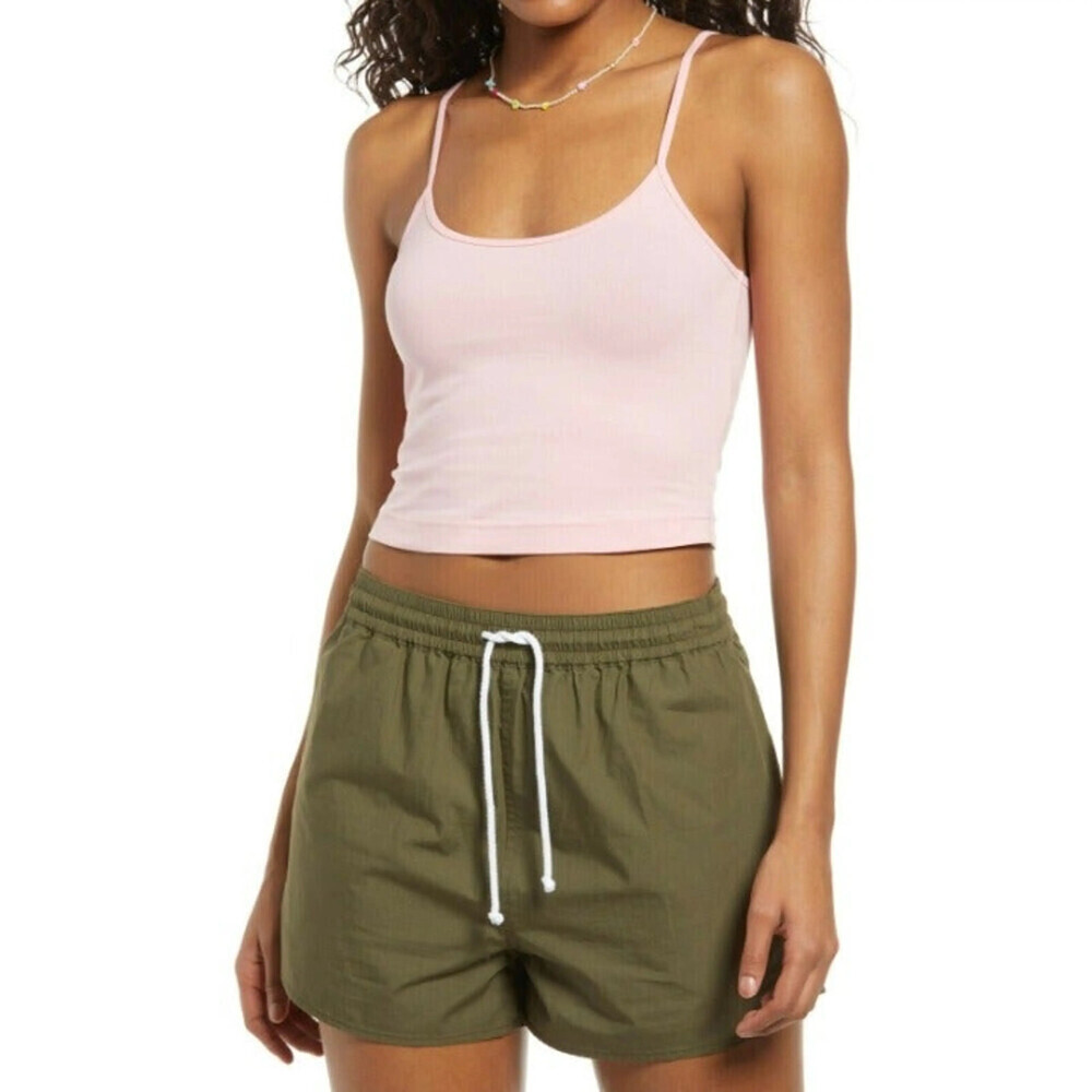 BP. Scoop Neck Crop Top In Pink Candy Size 3X